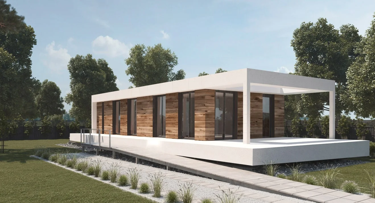 Vivienda Modular Natura Nero 115 4 dormitorios