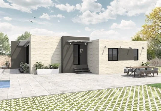 Casa Modular de 124M2 con 3 o 4 habitaciones