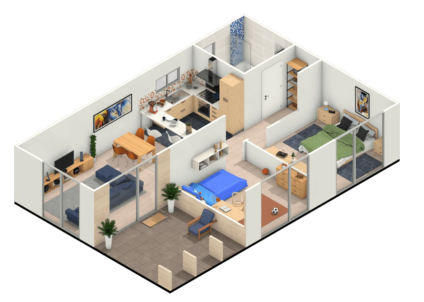 Vivienda Modular Gama Comfort Modelo 202