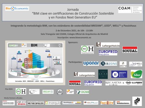 “BIM clave en certificaciones de Construcción Sostenible y en Fondos Next Generation EU” en el COAM 48764