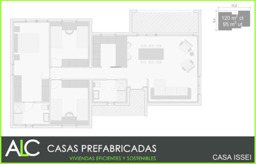 Casa Prefabricada de Hormigón Issei – 3  D 53967