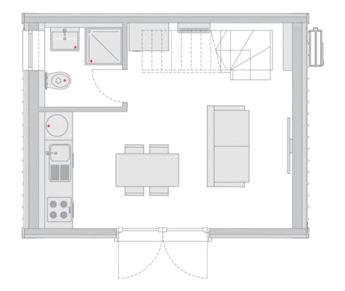Casa Modular A-Cabin 56863