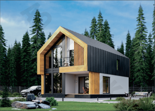 Casa Modular de Madera Barn-129 56414