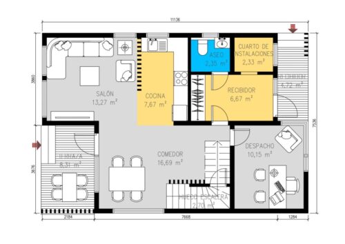 Casa Modular de Madera Barn-129 56415
