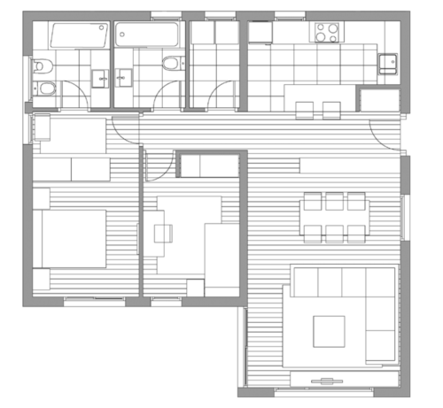 Casa Modular Modelo 1 56810