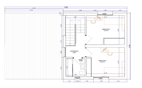 Casa Prefabricada de Hormigón H118 Duplex 56439