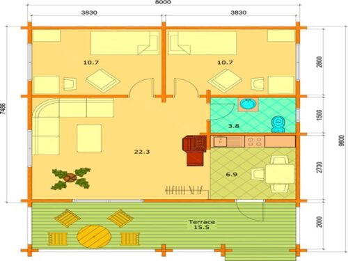 Minicasa Modelo Cádiz 56193