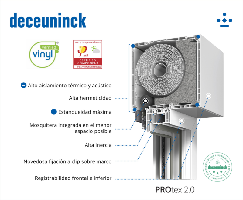 Cajón de Persiana PROtex 2.0  de Deceuninck