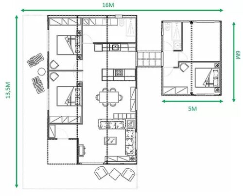 Casa Modular Cubic 120 54656