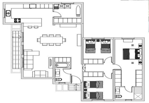 Casa Modular de 124M2 con 3 o 4 habitaciones 54378