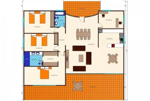 Casa Tipo Cubo de 246m2 54905