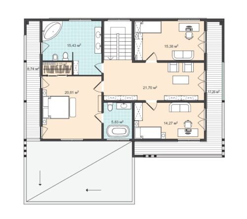 Casa Perfabricada Ref. 285 54629