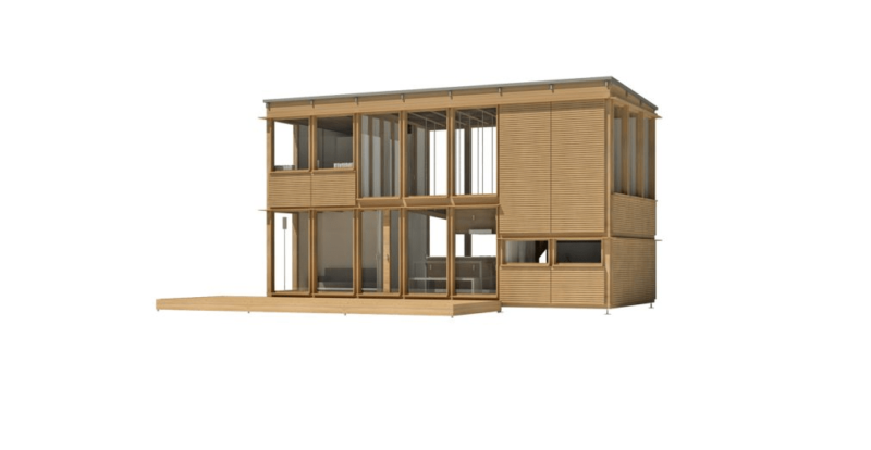 Casa Modular de Madera 3×7+2A 56402