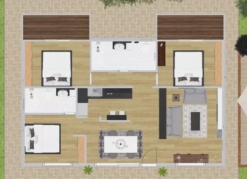 Casa Modular Cubic 90 54663