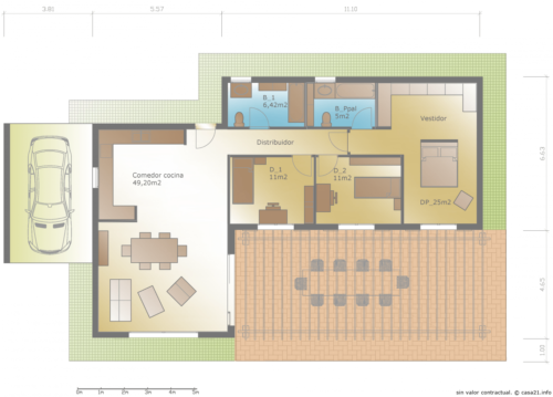 Vivienda Prefabricada Moderna Aurora 54029
