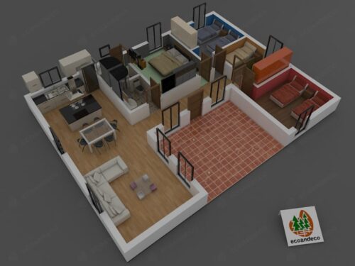 Casa Prefabricada Ávila 130M2 56347