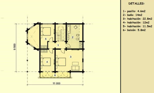 Casa de Madera Bilbao de 124 m2 54183