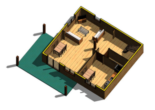 Casa de Madera Paris de 108 m2 54177