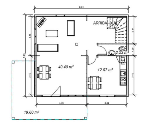 Casa de Madera Paris de 108 m2 54179