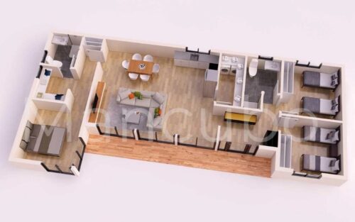 Casa Prefabricada Mancubo 4 56001