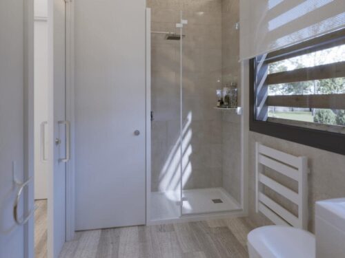 Casa Modular de 1 habitación con pérgola 54148