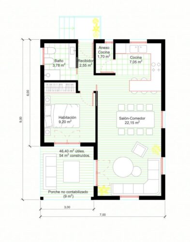 Casa Modular Montcau 54m2 55436