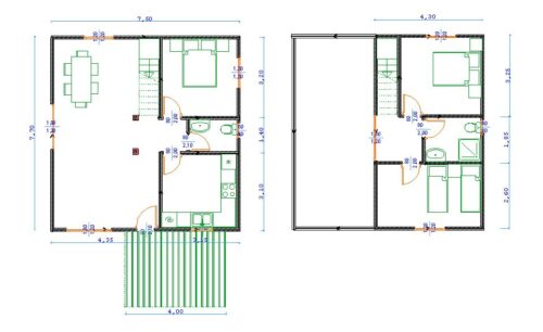 Casa Prefabricada Modelo Vesna 56546