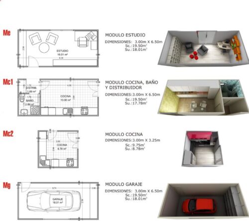 Casa Modular Prefabricada Hormigón L 54094