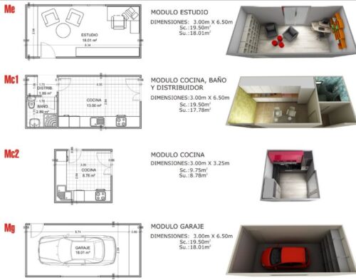 Casa Modular Prefabricada Hormigón S 54089