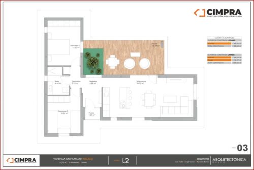 Casa Prefabricada L2 54111