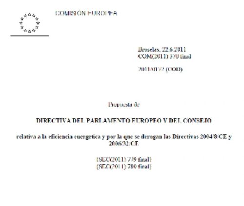 Directiva Europea 2011/0172 COD 37731
