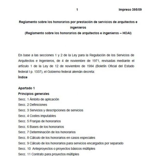 Reglamento sobre los Honorarios por Prestación de Servicios de Arquitectos e Ingenieros 37516