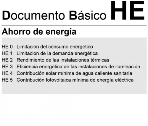 Novedades del Documento Básico de Ahorro de Energía DB-HE 37795