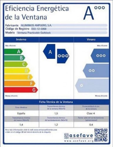 Nueva Etiqueta Energética en Ventanas 37449