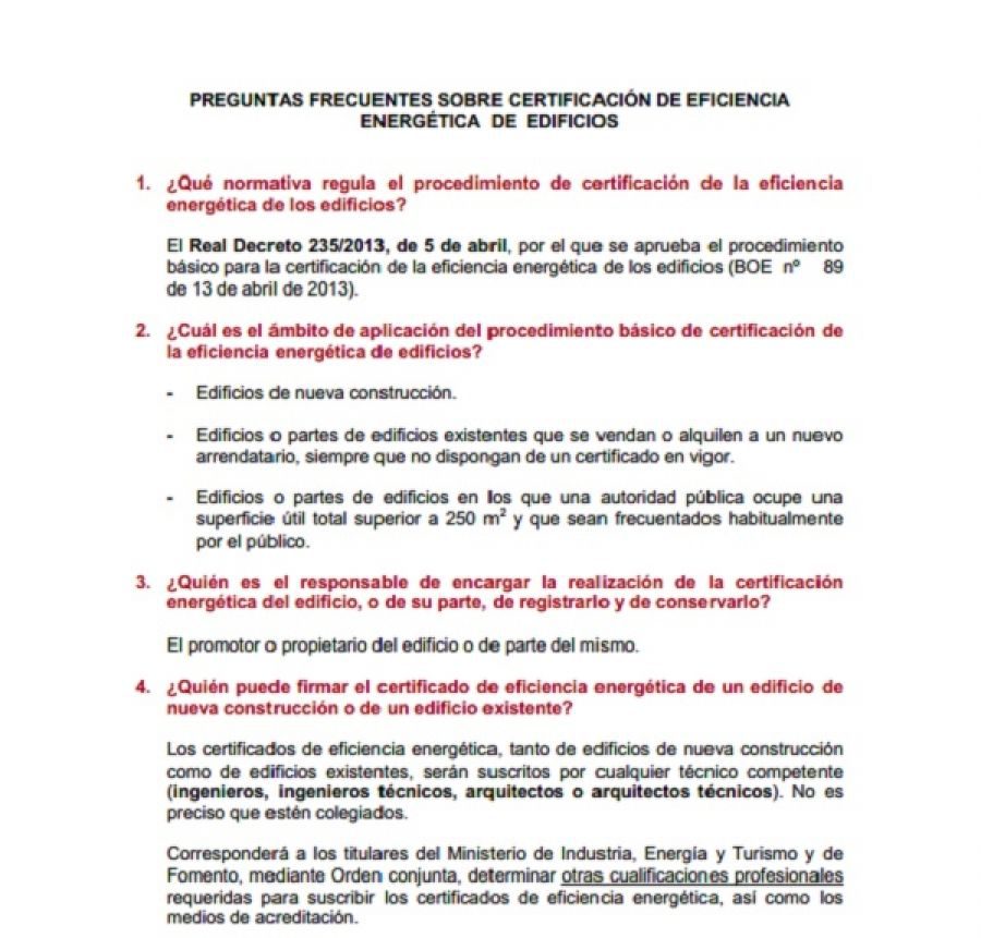 Preguntas Frecuentes sobre Certificación Energética en Madrid 37335