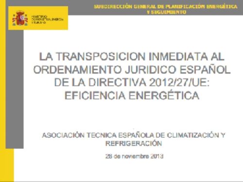 Principales hitos de la directiva 2012/27/UE de Eficiencia Energética Europea 37894