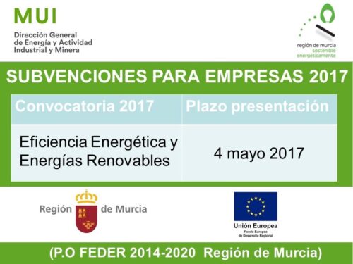 Abierto el Plazo de Ayudas a Eficiencia y Renovables en Murcia 40533
