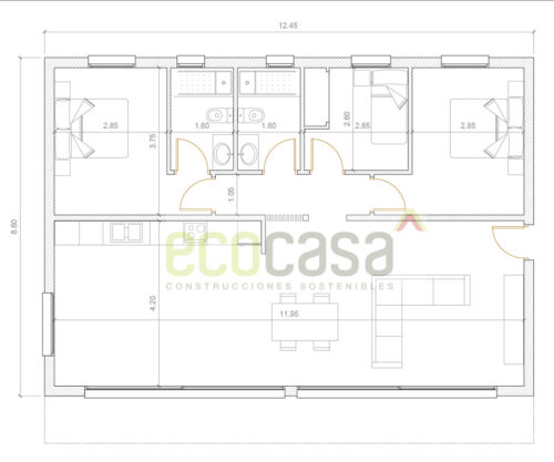 Casa de Madera ECO 108 54217