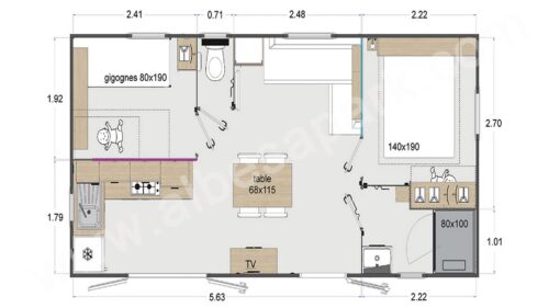 Mobil Home Lodge LO 770 56451
