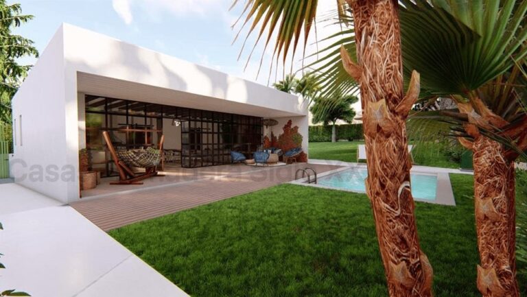 Cabaña de Madera Modelo Cubo 3 54056