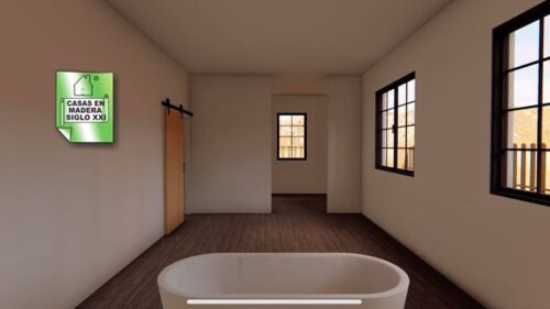 Cabaña de Madera Modelo Cubo 3 54059