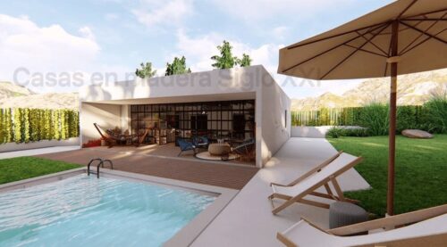 Cabaña de Madera Modelo Cubo 3 54062