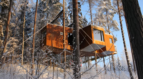 Tree Hotel-Harads- Suecia-Construción-Modular 