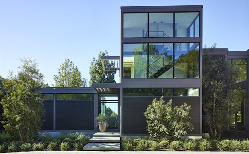 casa prefabricada de acero y cristal