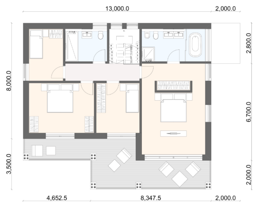 Casa Prefabricada Modelo KUKLJICA 53832