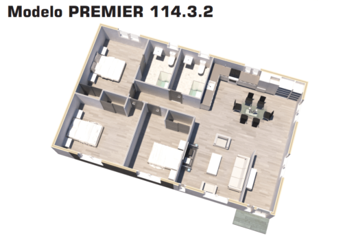 Casa Prefabricada Premier 114.3.2 54511