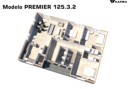 Casa Prefabricada Premier 125 54508