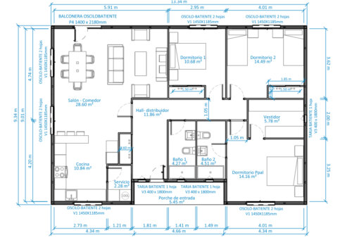 Casa Prefabricada Premier 125 54509